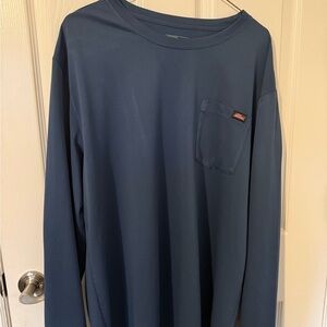 Dickies Men's Navy Long Sleeve Tee